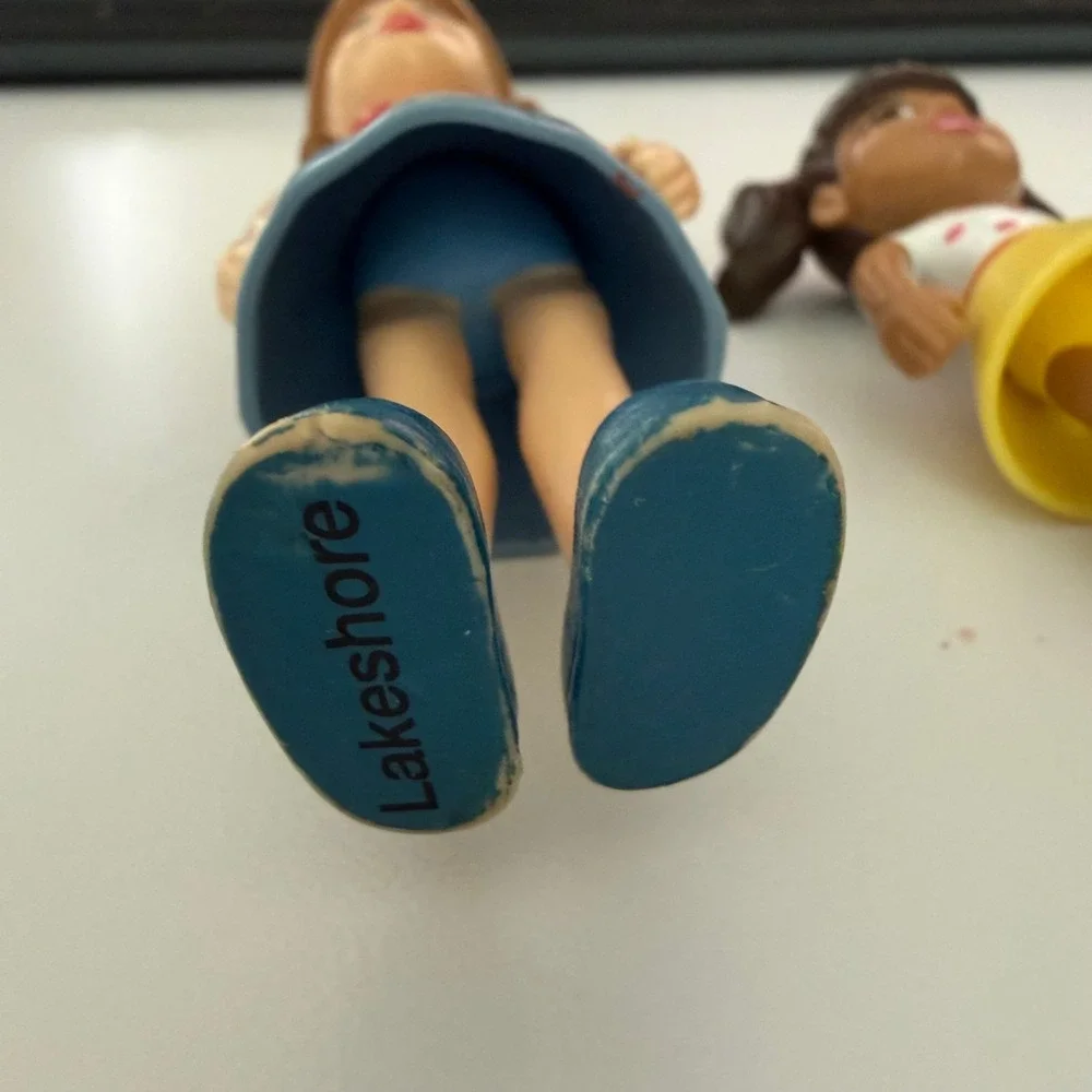 Lakeshore Learning Posable Family Figures Mother and Daughter Vinyl Dolls Set